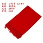 厂家 双面绒 羊绒围巾 开业活动年会 聚会中国红 围巾定制 刺绣logo