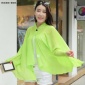 新款防晒衣 防晒披肩纽扣纯色 电动车防晒披肩厂家